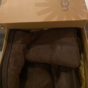 Brown high uggs size 9